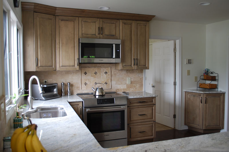 Grey Stained Maple Cabinets Add Storage With Style Artisan